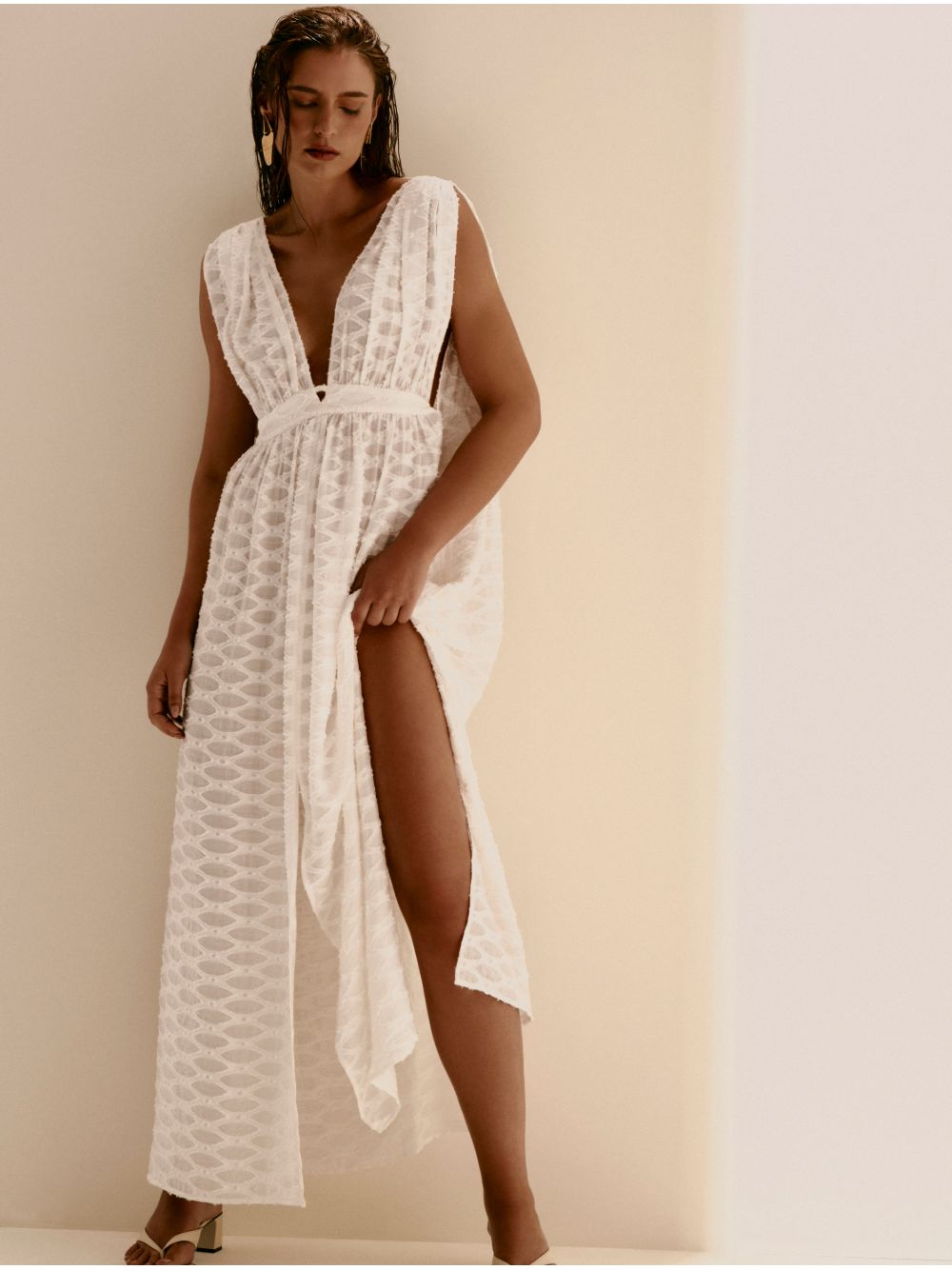 Cia Marítima — Vestido Longo Liso Salis